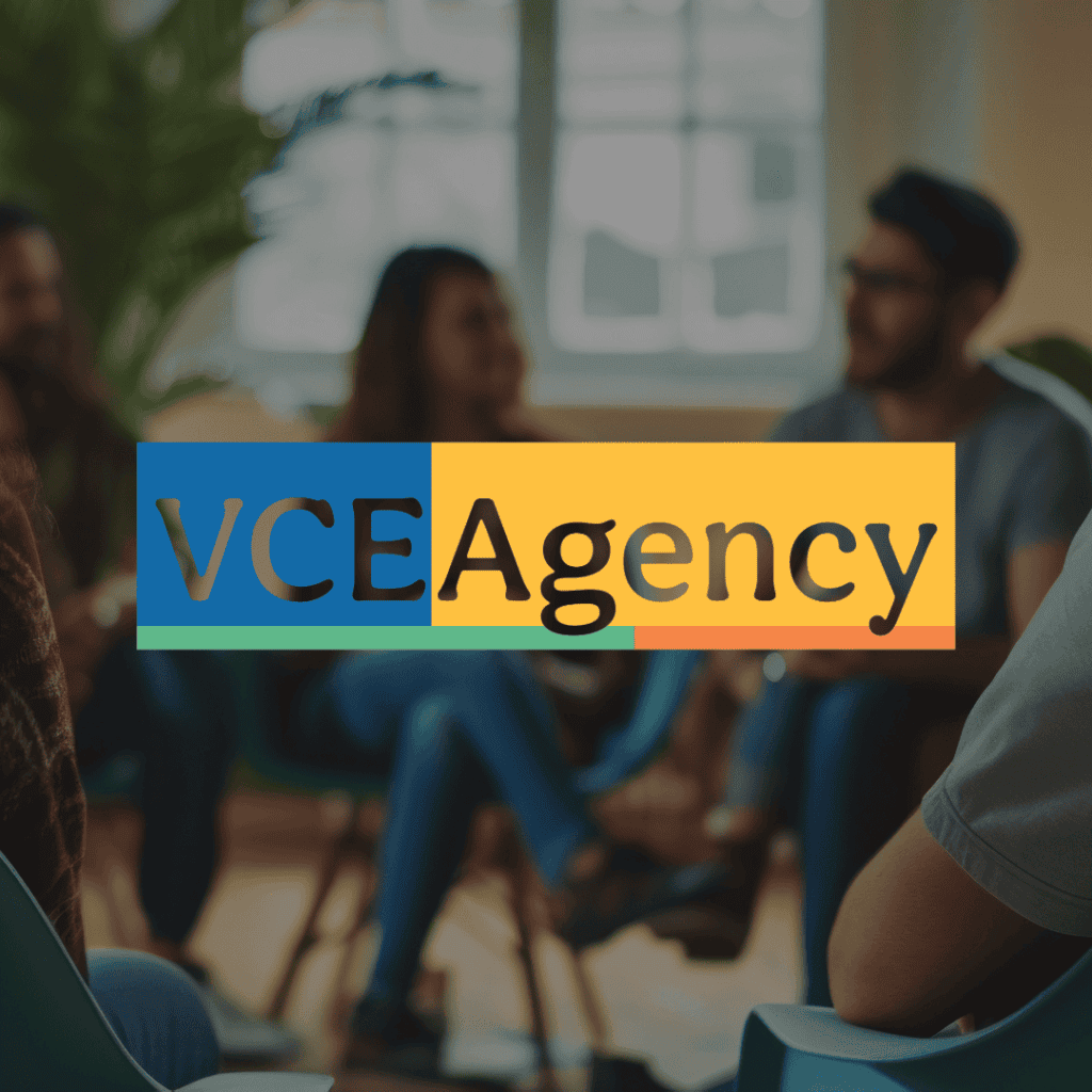 VCEAgency secondary logo vceagency logo on image